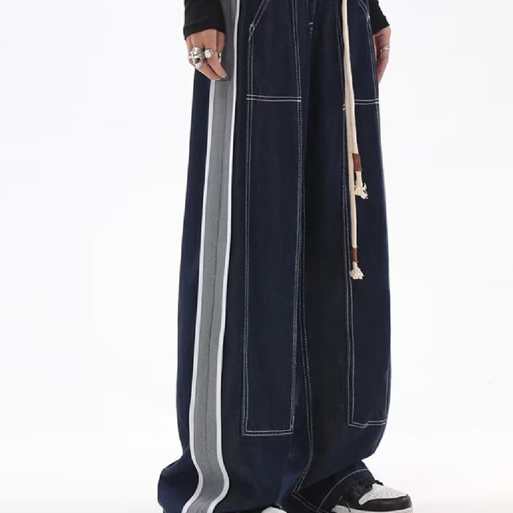 Loose Wide Leg Straight Trousers