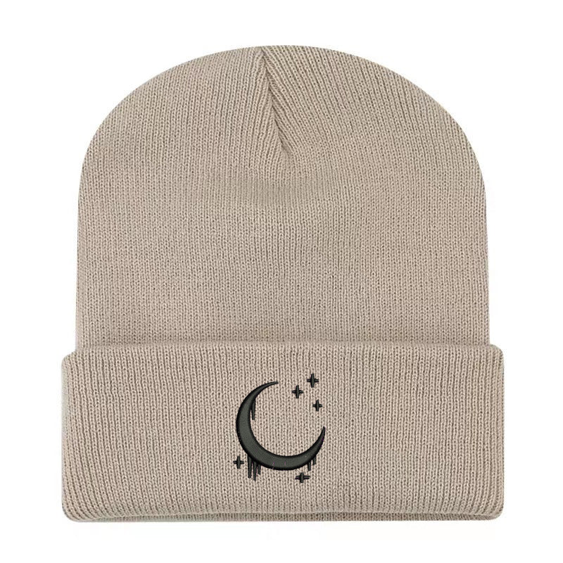 Moon & Star Drip Beanie – Tokyo Night Vibe