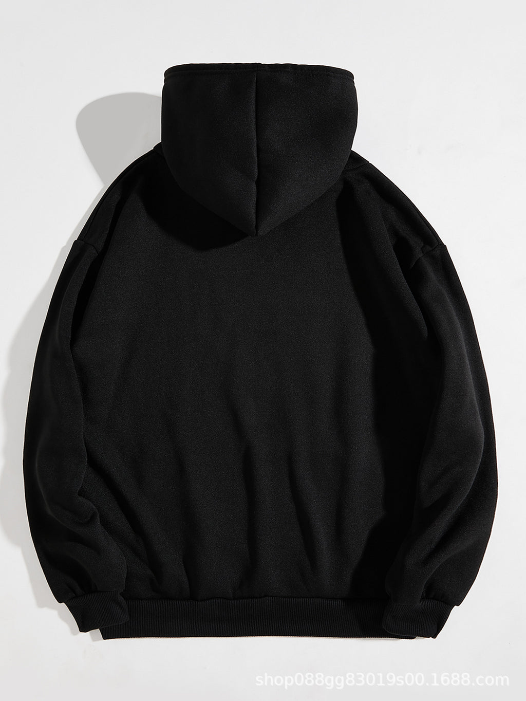 European And American-style Hooded Sweatshirt Solid-color Lettered Sweatshirt