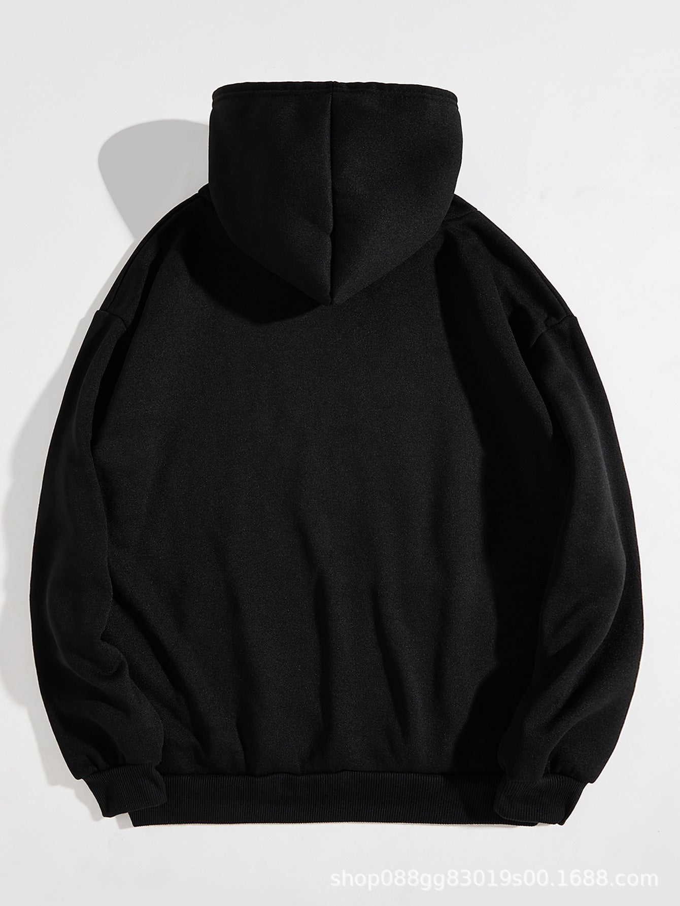 European And American-style Hooded Sweatshirt Solid-color Lettered Sweatshirt