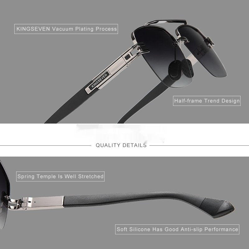 Men's anti-blind color change Polarized sunglasses Japanese-style premium