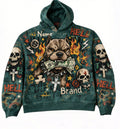 Men's Loose-Fit Long-Sleeve Hooded Pullover Sweatshirt