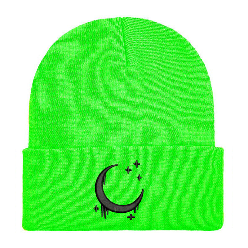 Moon & Star Drip Beanie – Tokyo Night Vibe