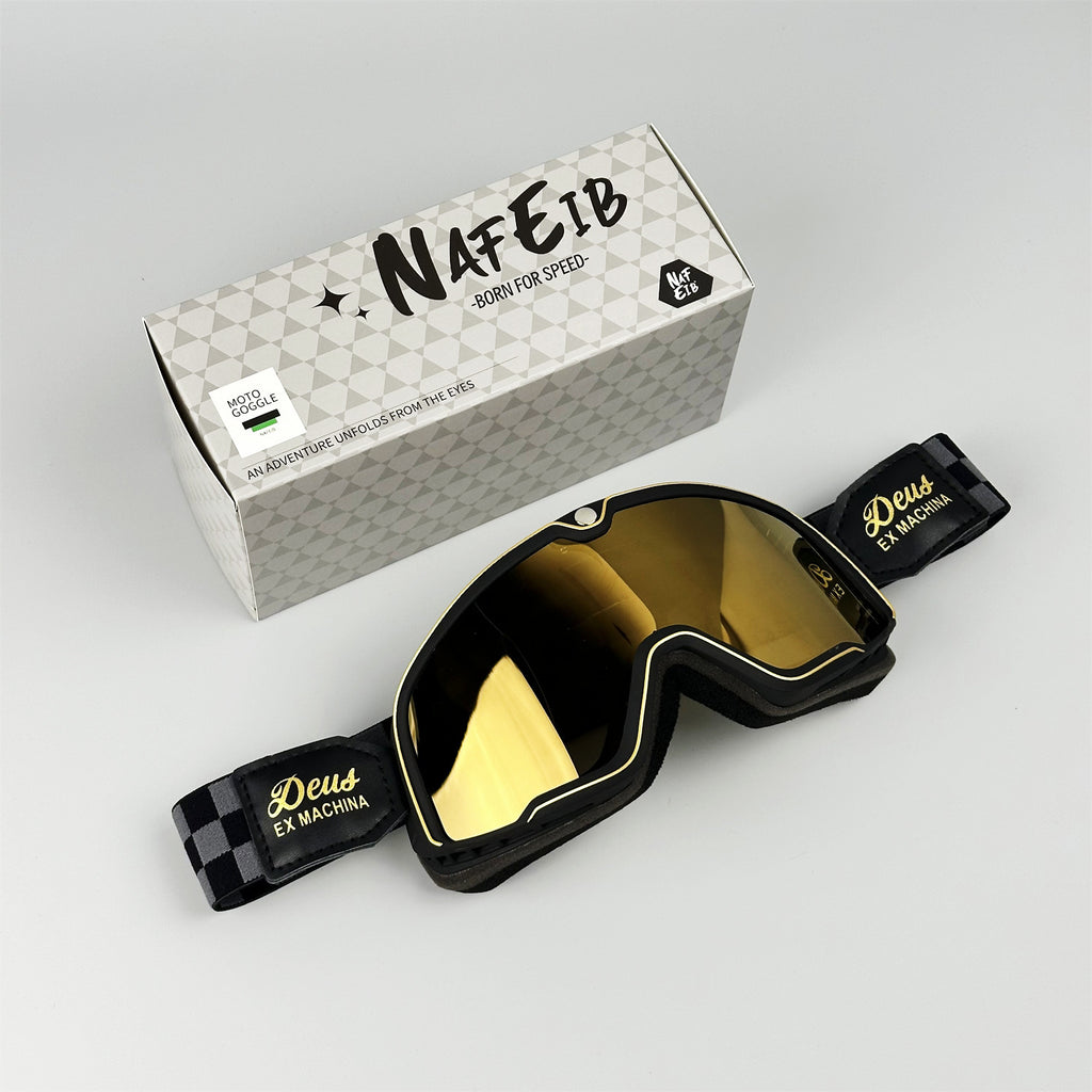Japanese style DEUS motorcycle helmet goggles