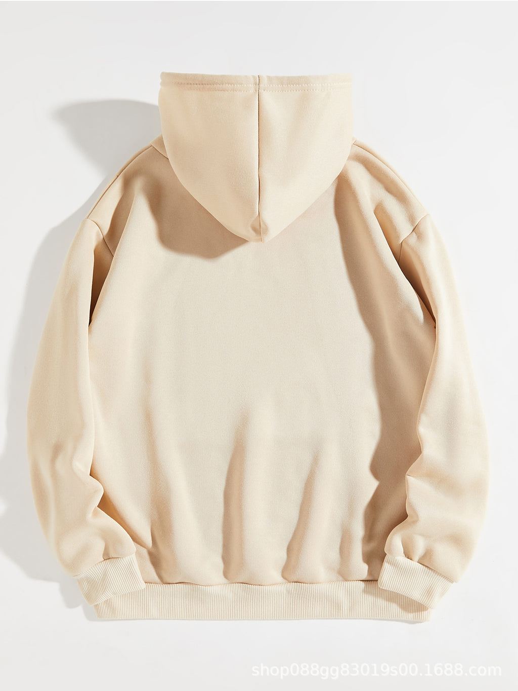 European And American-style Hooded Sweatshirt Solid-color Lettered Sweatshirt