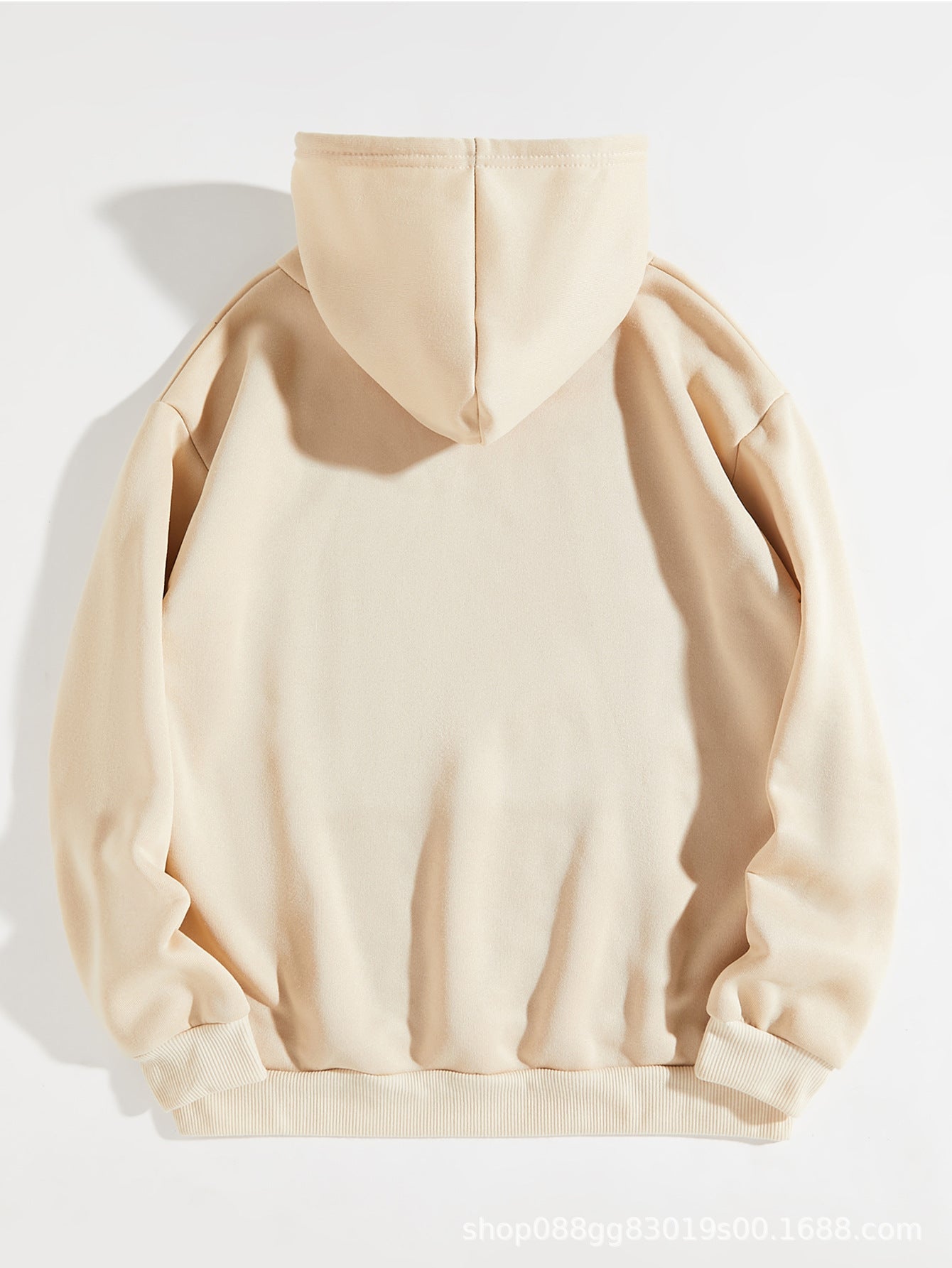 European And American-style Hooded Sweatshirt Solid-color Lettered Sweatshirt