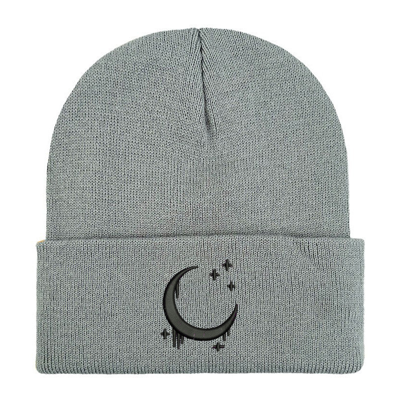 Moon & Star Drip Beanie – Tokyo Night Vibe