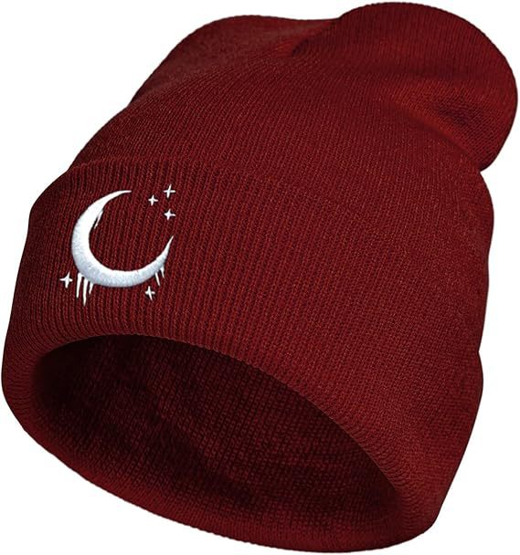 Moon & Star Drip Beanie – Tokyo Night Vibe