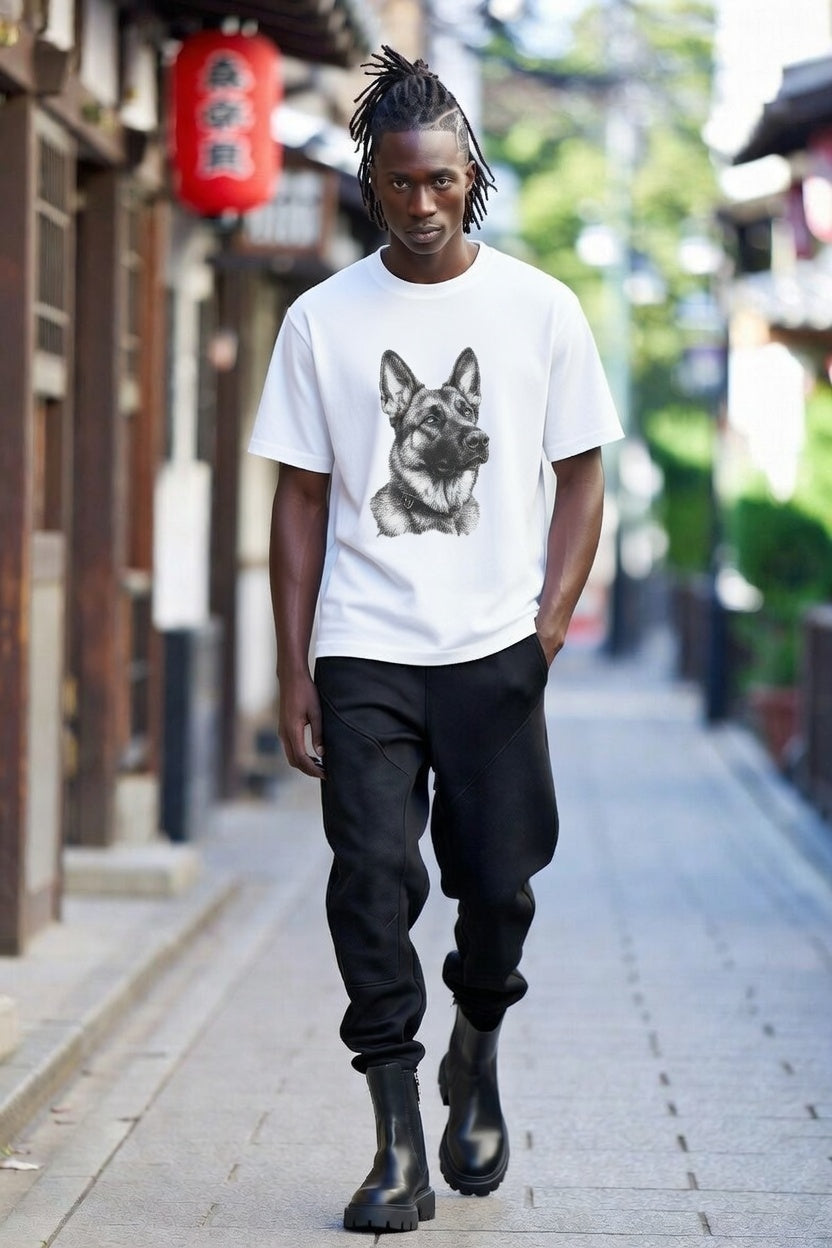 Mens 3D Digital-Print Cartoon Animal Sports T-Shirt