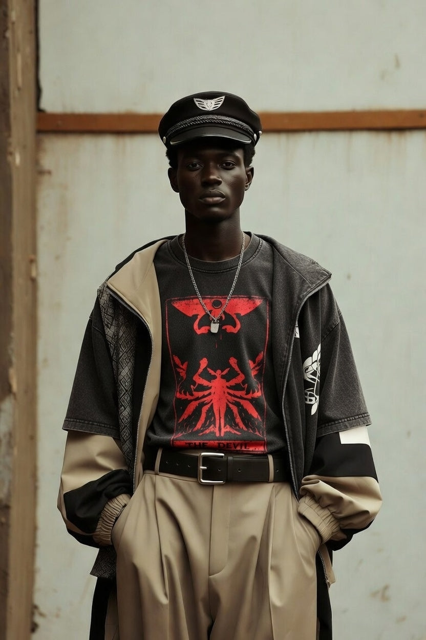 Devil Tarot Debiruman Devilman Crybaby Men's T-shirt Japan An
